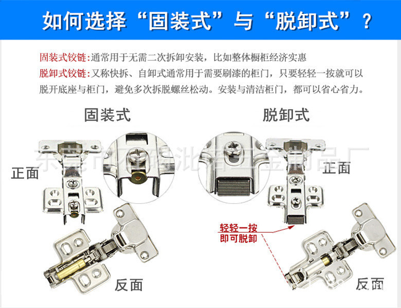 廠家直供液壓緩沖阻尼櫥柜衣柜浴室柜煙斗式五金彈簧鉸鏈飛機(jī)合頁示例圖12