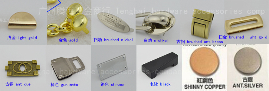 專業生產定制手袋五金商標 箱包商標 手袋箱包五金配件三角商標*示例圖6