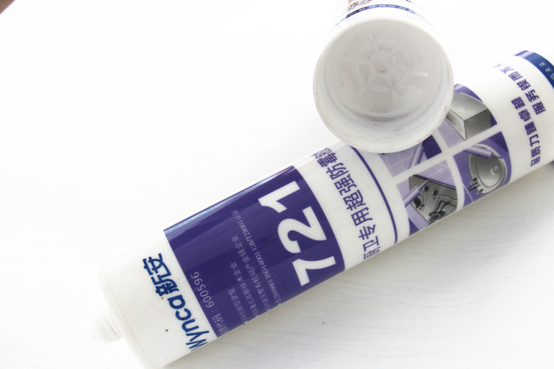 新安721廚衛專用超強防霉膠 適用于廚房 瓷磚花灑 水龍頭填縫密封示例圖5