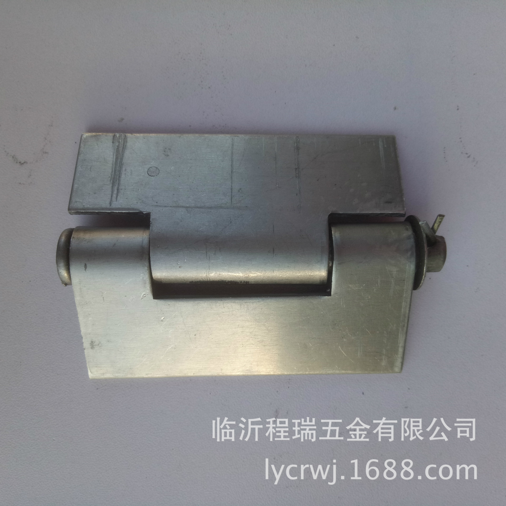 熱銷 80大三節(jié) 加寬焊接合頁 無孔耐用長(zhǎng)排合頁 大型車廂門鉸鏈?zhǔn)纠龍D4