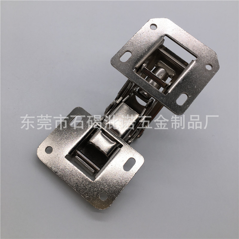 歐式家具90度櫥柜房車特殊鉸鏈 重型飛機箱免開孔橋式合頁鉸鏈示例圖6