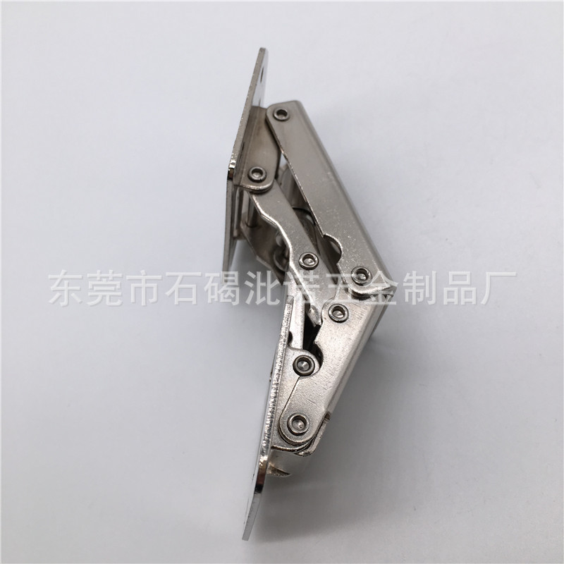 歐式家具90度櫥柜房車特殊鉸鏈 重型飛機箱免開孔橋式合頁鉸鏈示例圖5