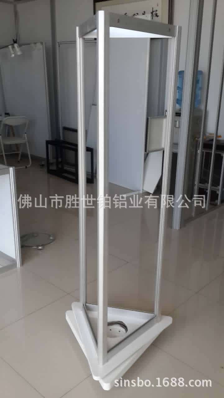 工廠直銷門窗配件展示架 三角型旋轉(zhuǎn)展架 門鎖展拆裝式活動展架示例圖6