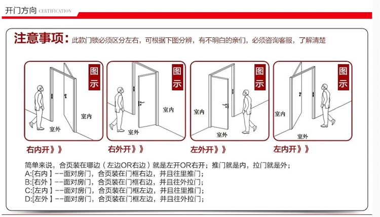 高級水磨 防盜門304不銹鋼水磨面板拉手 玫瑰金 機械鎖具拉手把手示例圖6
