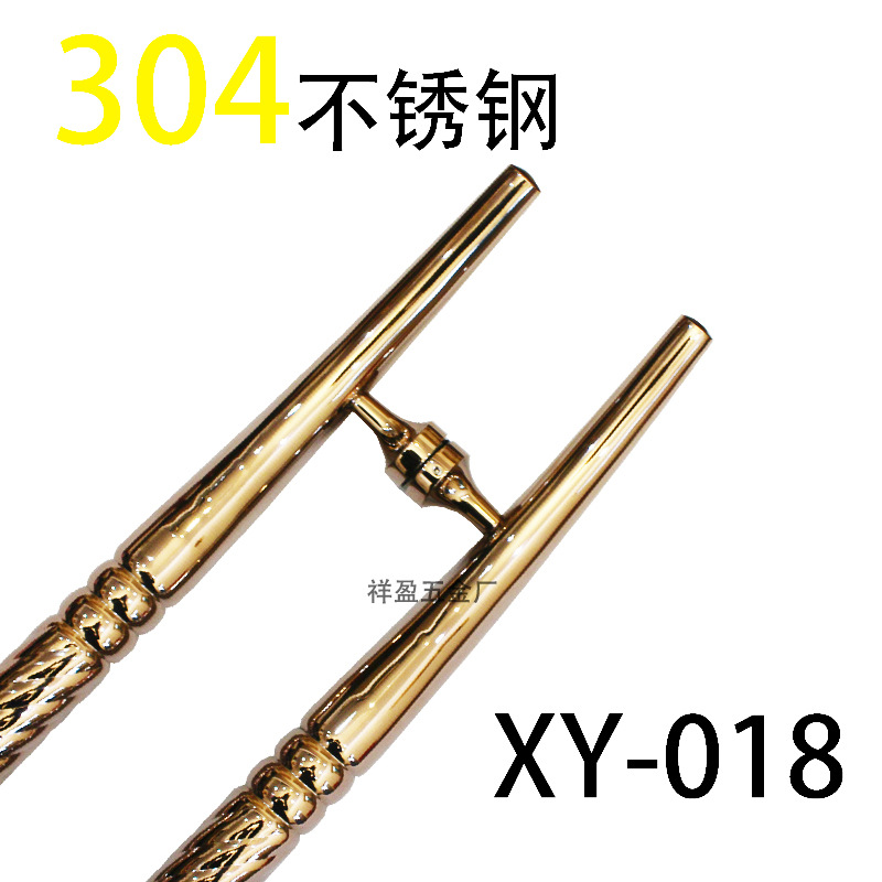歐式簡約大門亮光玫瑰金拉手 高雅時尚 適用高檔會所 酒店門示例圖6