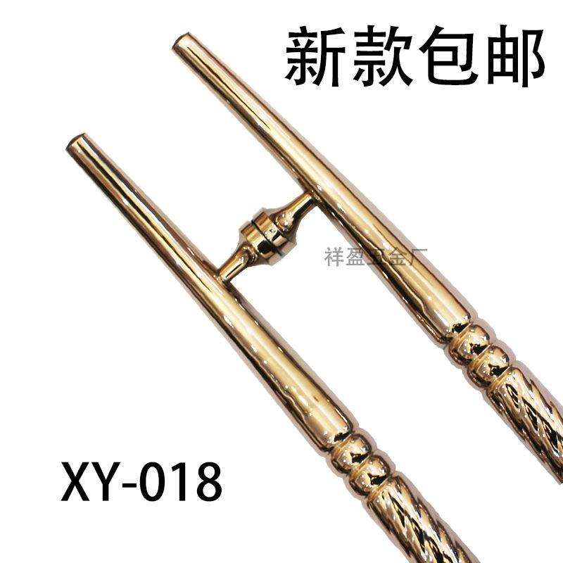 歐式簡約大門亮光玫瑰金拉手 高雅時尚 適用高檔會所 酒店門示例圖8