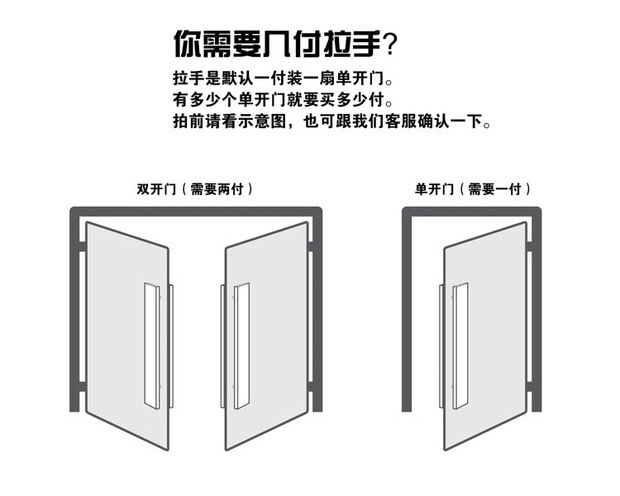 廠家批發熱銷不銹鋼玻璃門單支拉手淋浴房把手衛浴房扶手可定制示例圖9