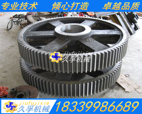 精密加工各種直齒 斜齒 大型蝸桿渦輪 直徑5米立車球磨機(jī)大小齒輪示例圖5