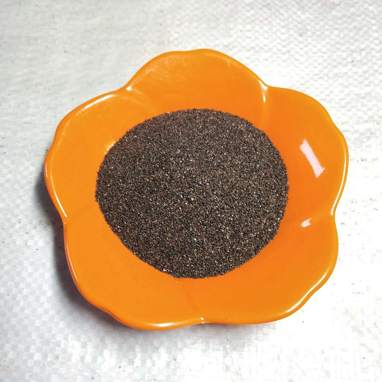 磨料廠供應 棕剛玉 金屬鑄件噴砂除銹用棕剛玉30目 拋光沙棕剛玉示例圖6