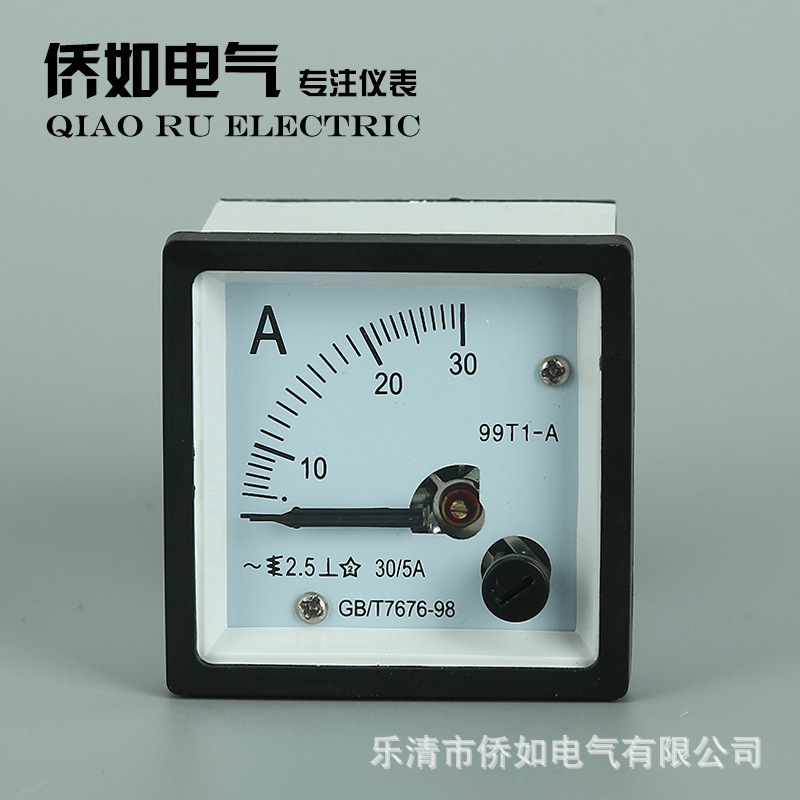 指針式交流電流表 99T1-A  30A防水指針式電流測量儀表示例圖2