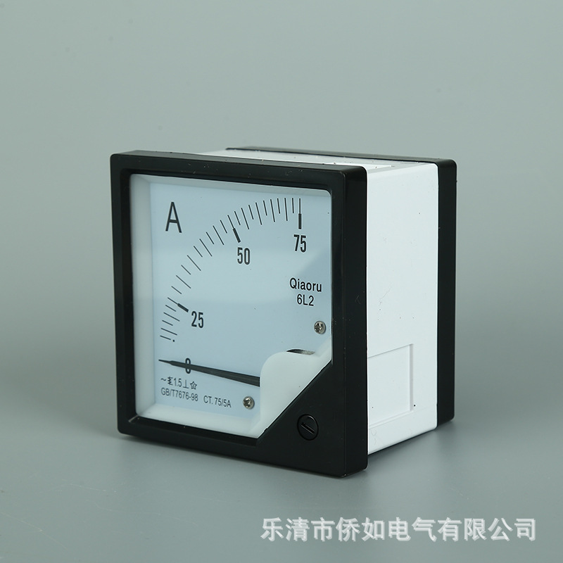 長期供應電流表 6L2 75A直通式交流電流表 指針式電壓表電流表頭示例圖3
