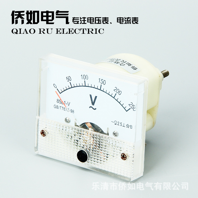 專業(yè)生產(chǎn) 指針交流電壓表 85L1-V 250V 機(jī)械式交流電流表示例圖3