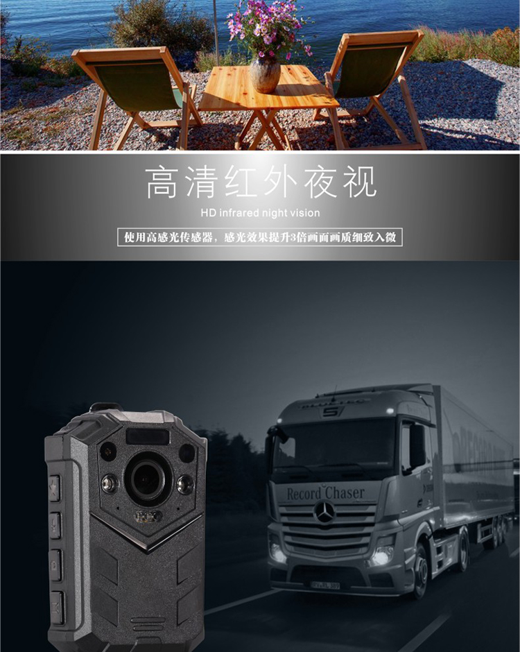警攝高清紅外夜視帶GPS功能現場工作記錄儀DSJ-Q8示例圖4