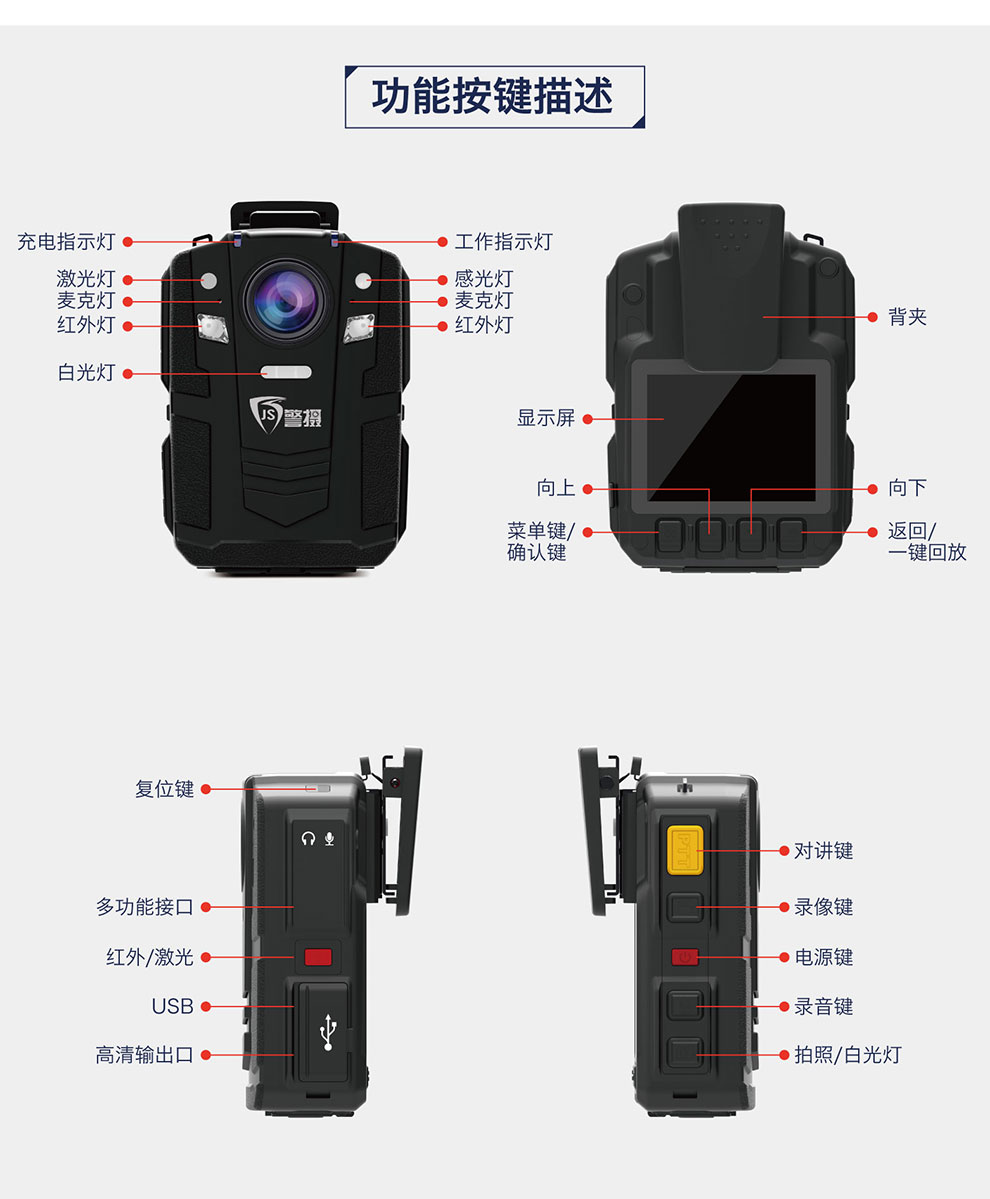 警攝高清紅外夜視現(xiàn)場(chǎng)工作記錄儀DSJ-Q9示例圖17