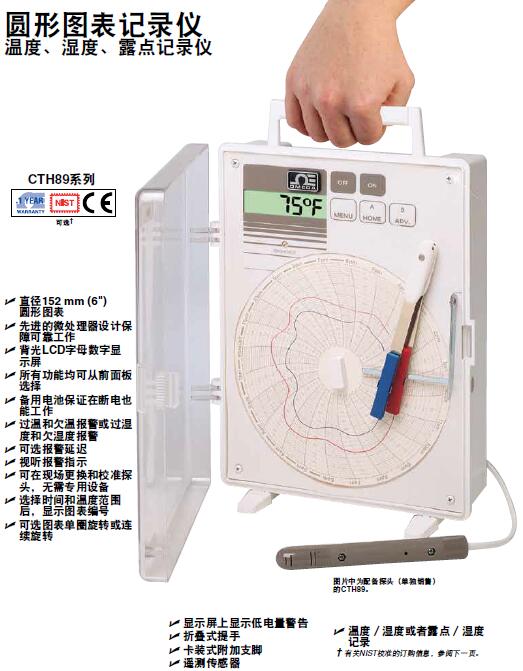 CTH89 Omega歐米茄原裝正品 圓形圖表記錄儀示例圖2