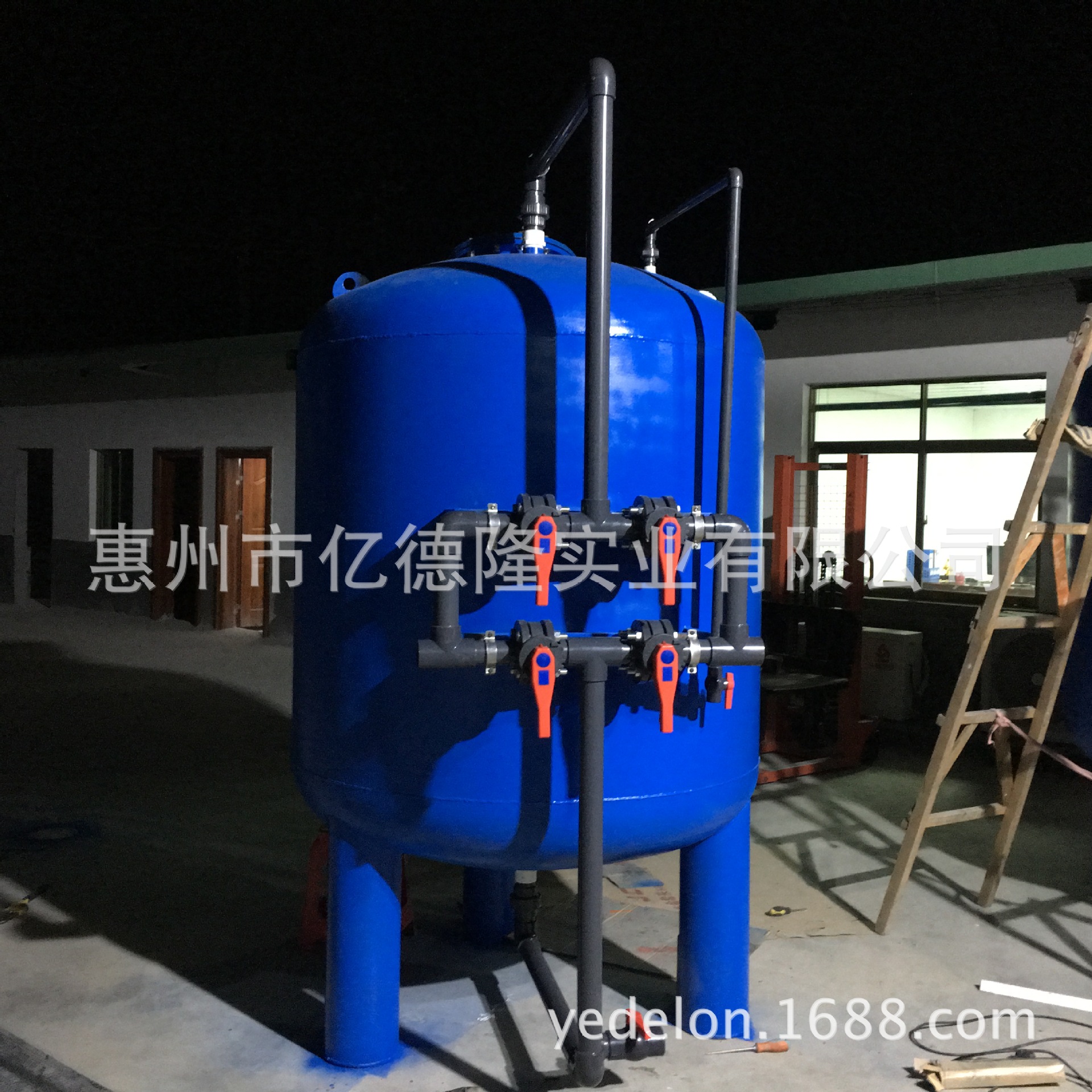 304不銹鋼機械罐 石英砂 活性炭多介子過濾罐材質 外部管路蝶閥示例圖29