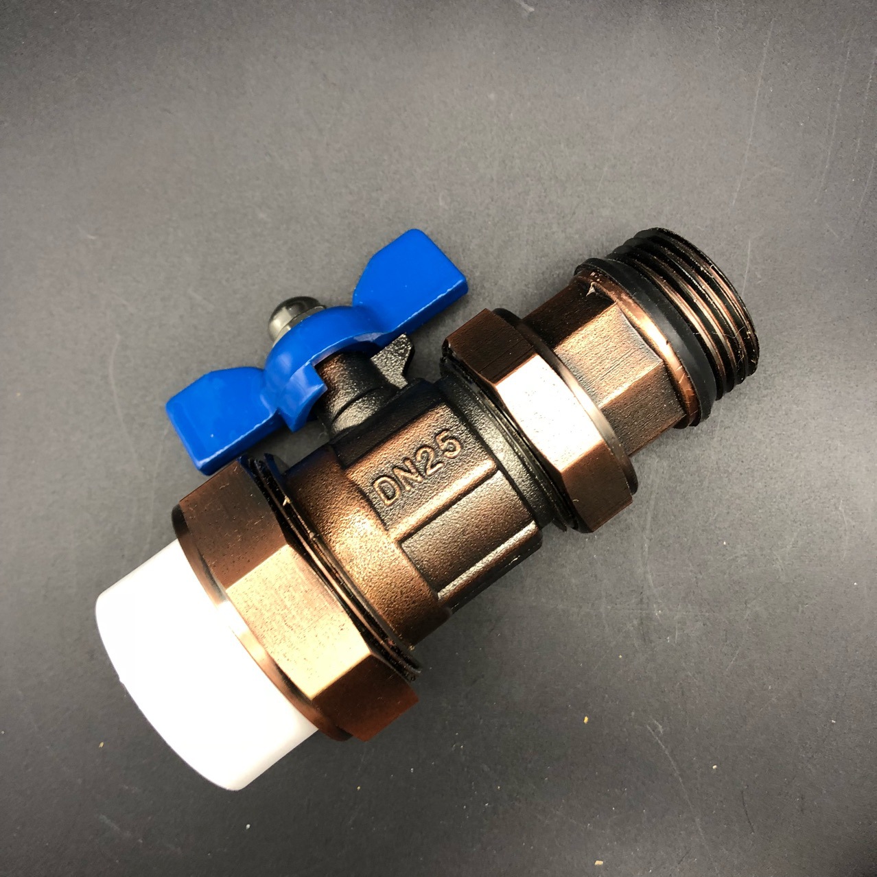 分水器套閥 25/32多功能球閥 活結(jié)球閥 古銅色 全銅進(jìn)回示例圖5
