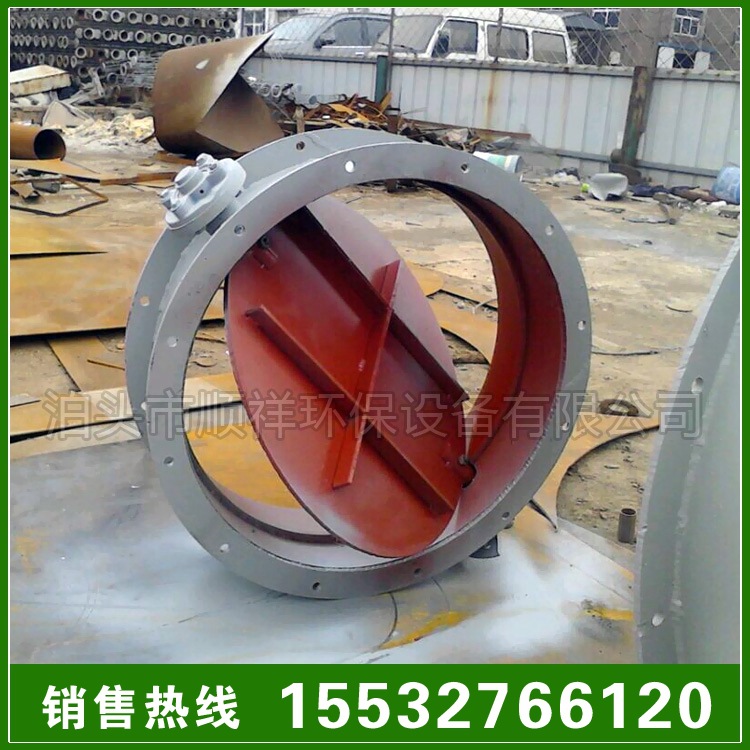 廠家供應煙氣管道手動通風蝶閥 供應對夾式通風蝶閥 百葉閥通風蝶示例圖2