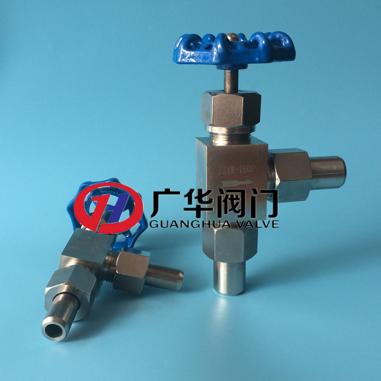 焊接式直角針形截止閥 J24W-160P外螺紋角式針型閥 90度角閥廠家示例圖7
