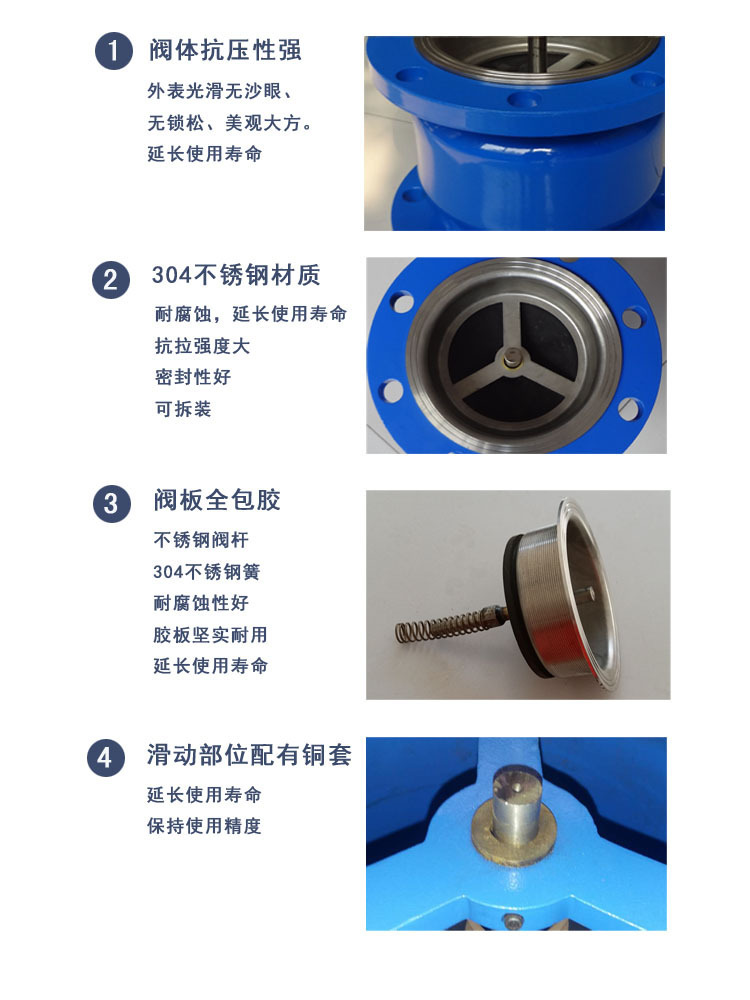 HC42X鑄鋼消聲止回閥 ,DRVZ靜音止回閥 可以根據長度訂貨一件代發示例圖7