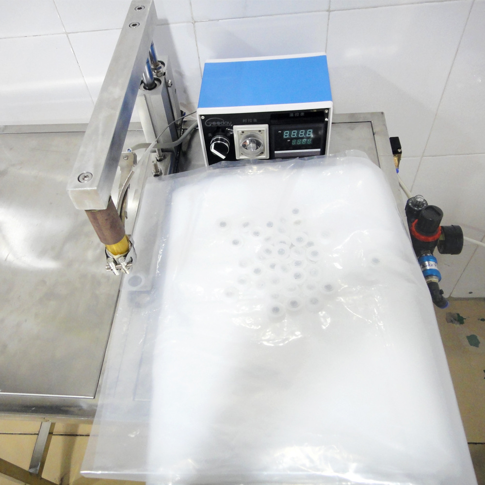 咖啡袋食品包裝袋透氣排氣閥熱壓裝閥機 壓閥機-TP-1(含工作臺)示例圖2
