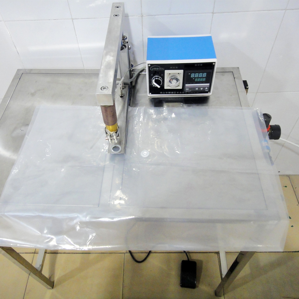 咖啡袋食品包裝袋透氣排氣閥熱壓裝閥機 壓閥機-TP-1(含工作臺)示例圖1