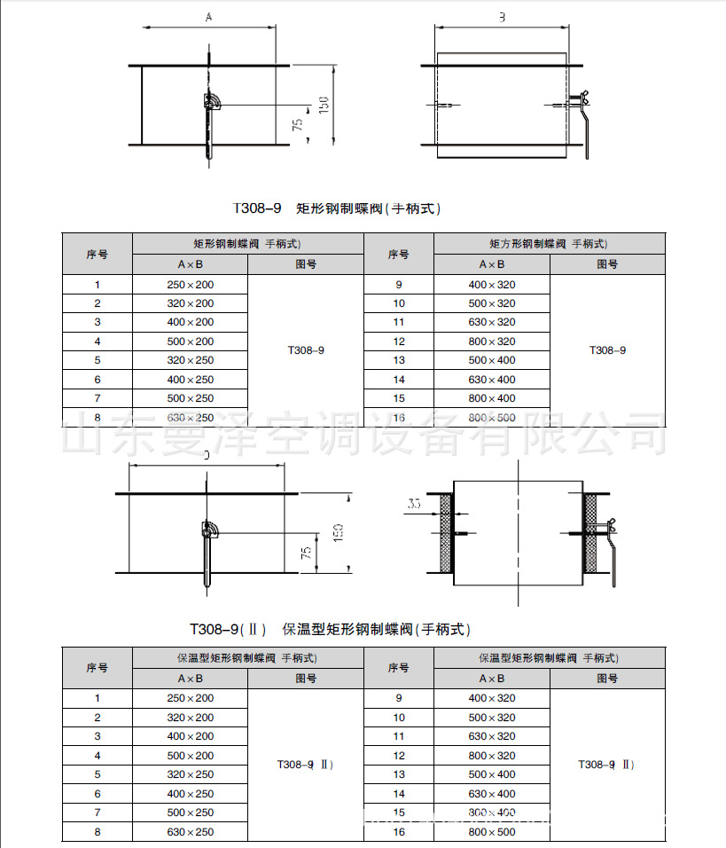 供應(yīng)風(fēng)量調(diào)節(jié)閥 材質(zhì)碳鋼、鍍鋅板 手動(dòng)、電動(dòng)通風(fēng)系統(tǒng)專(zhuān)用閥門(mén)示例圖5