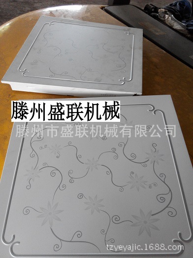 吊頂壓花機，山東盛聯四柱集成吊頂壓制成型機，廠價特銷示例圖3