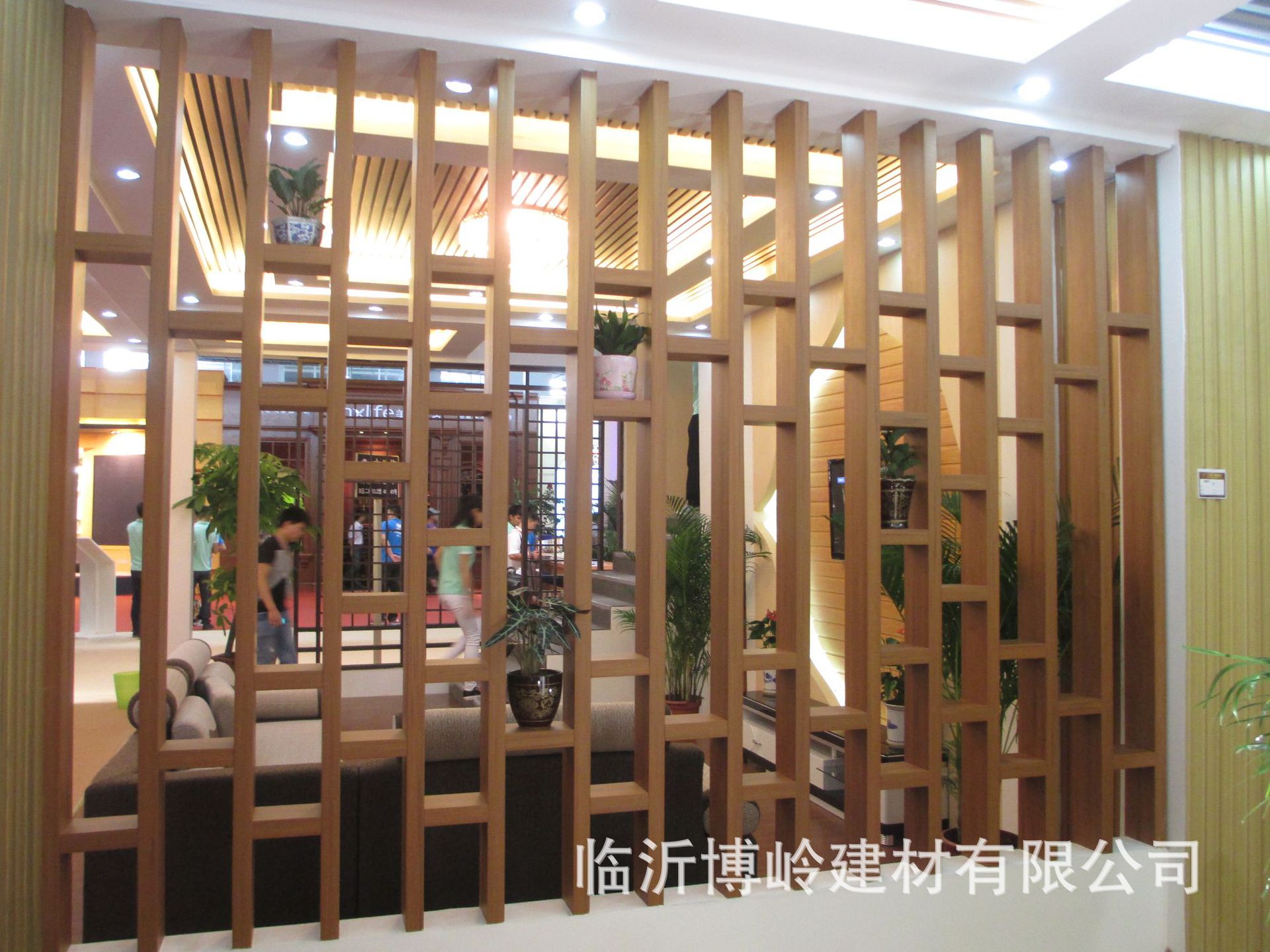 博嶺生態(tài)木100*200方木 方通吊頂假梁 立柱隔斷 生態(tài)木方通示例圖7
