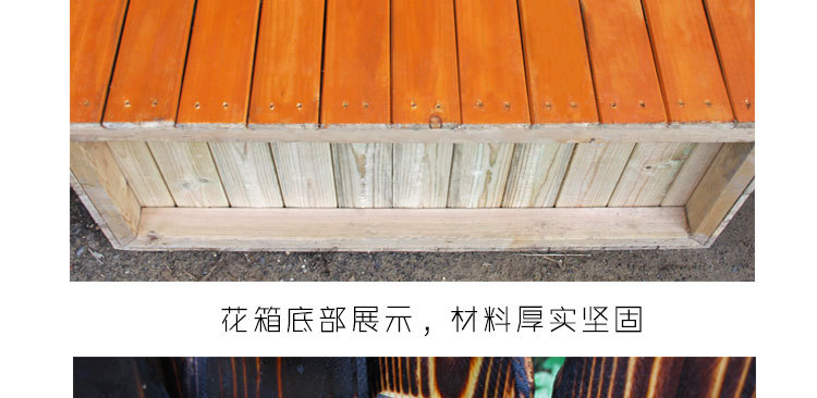 戶外花箱花盆 道路花箱隔斷 戶外種植箱 陽臺種菜盆 長方形大號示例圖30
