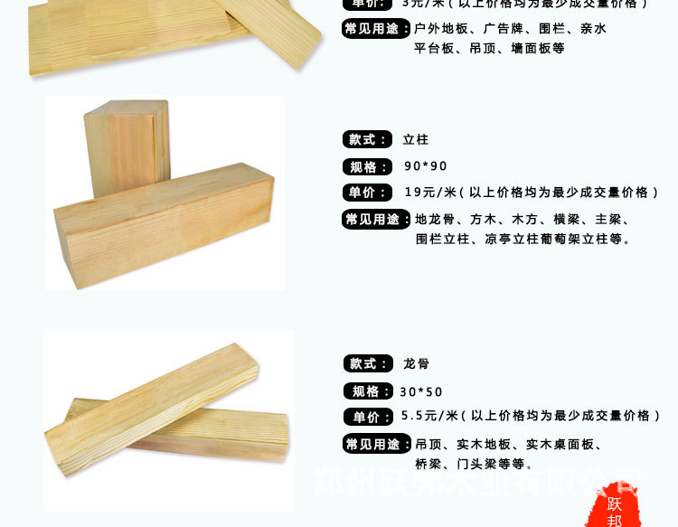 防腐木料批發采購戶外防腐木材龍骨木碳化木方室內實木地板示例圖10