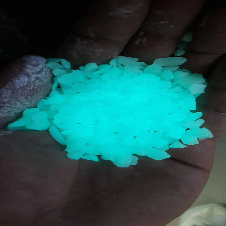 澤德礦產(chǎn) 樹脂夜光石 盆栽發(fā)光鵝卵石  廠家直銷