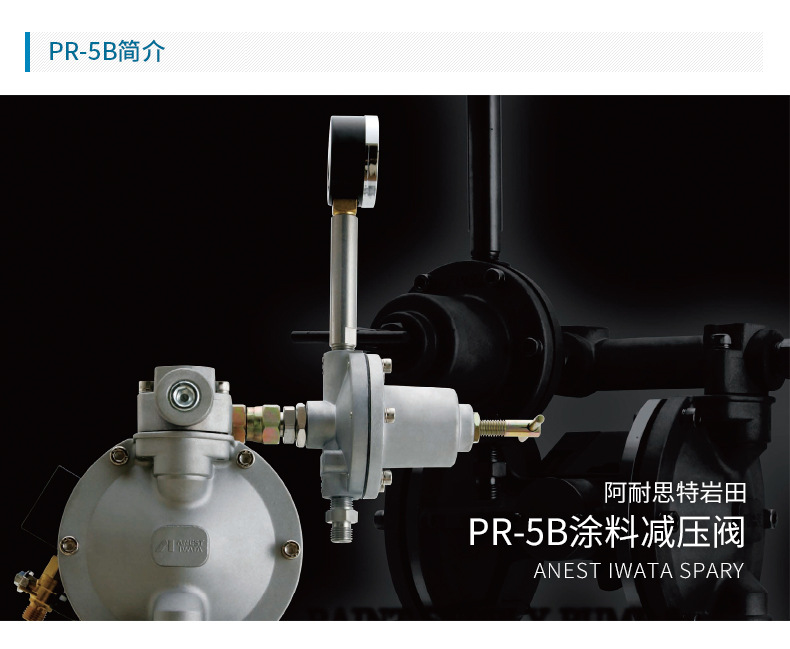 日本巖田涂料減壓閥 PR-5B涂料調節閥 手動涂料穩壓閥示例圖2