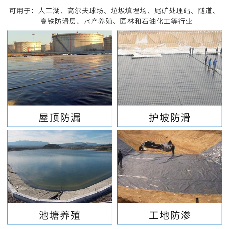 防滲膜水庫防水防滲專用地下車庫濕地公園防水膜啟軒廠家直銷水庫防水防滲專用