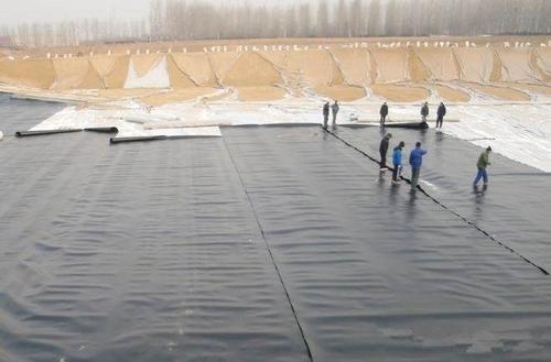 防滲膜高密度聚加厚膜沼氣池防滲膜1mm啟軒高密度聚加厚膜