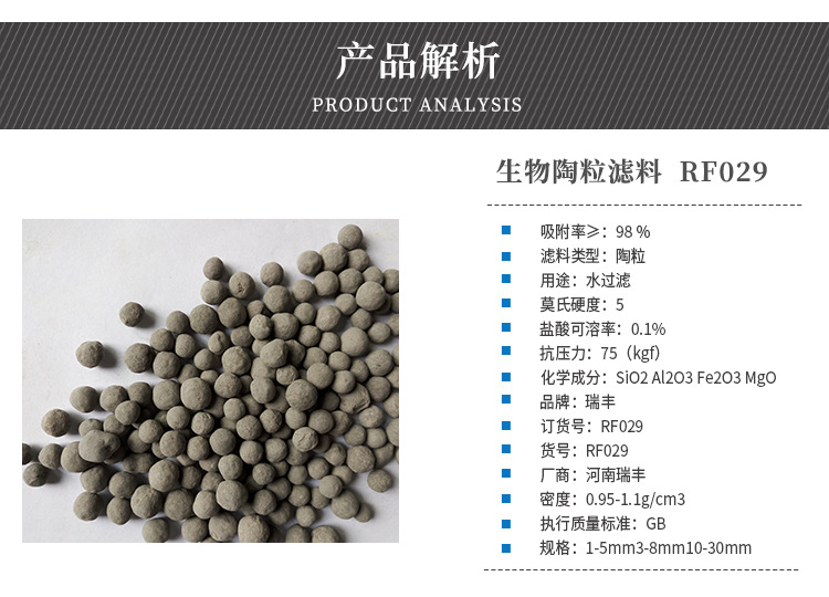 廠家直銷生物陶粒濾料 BAF曝氣污水處理生物濾池快速掛膜陶粒濾料示例圖5