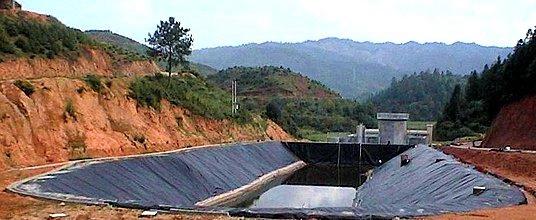 防滲膜高密度聚加厚膜地下車庫濕地公園防水膜啟軒高密度聚加厚膜
