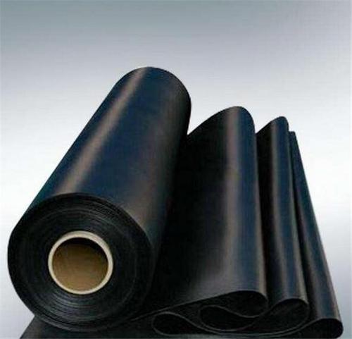 防滲膜高密度聚加厚膜黑色土工防滲膜50米長啟軒高密度聚加厚膜