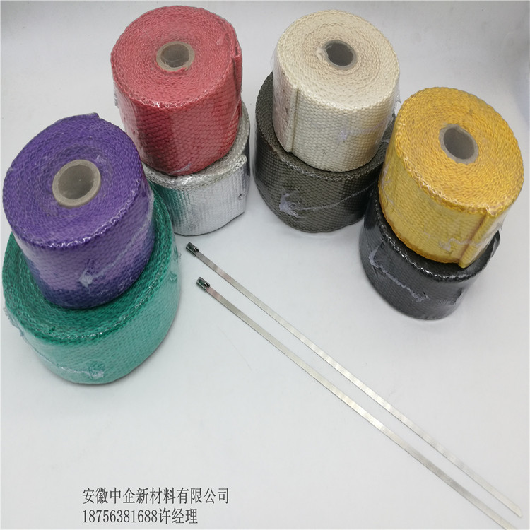廠家直銷汽車摩托車排氣管芭蕉布隔熱帶布玄武巖隔熱布示例圖1