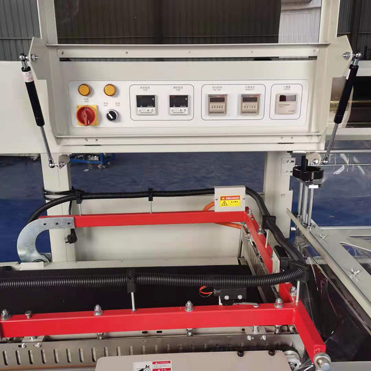 全自動套膜二合一封切收縮機 連續式封口包膜機 廠家供應 博鋒 全自動套膜封切打包機