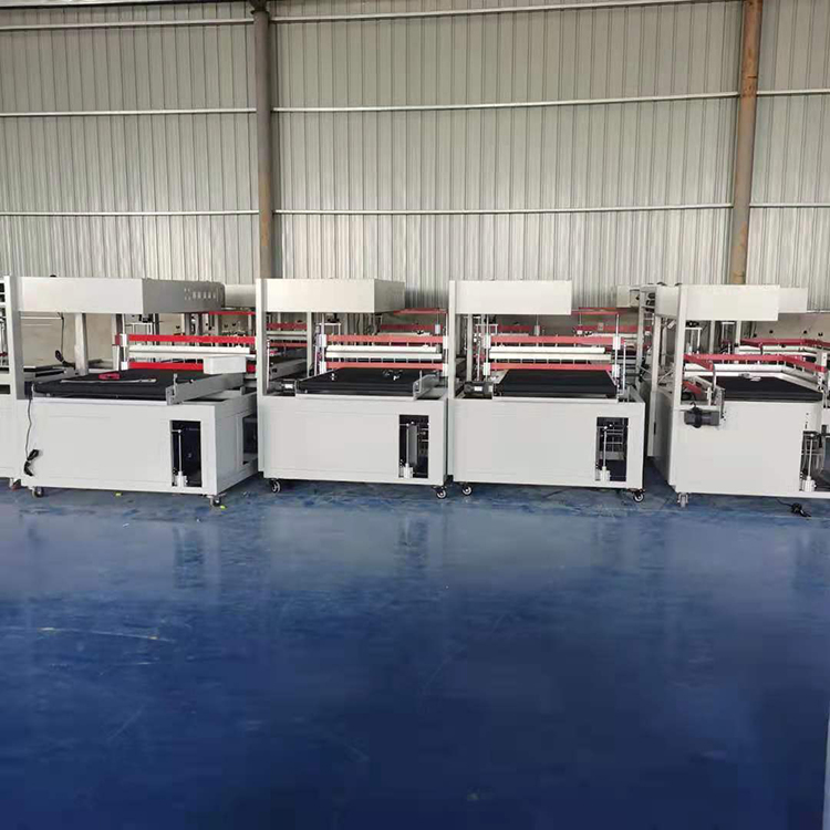 全自動套膜二合一封切收縮機 塑木板套膜自動封切收縮機 全自動 博鋒 熱封機自動封切膜包機