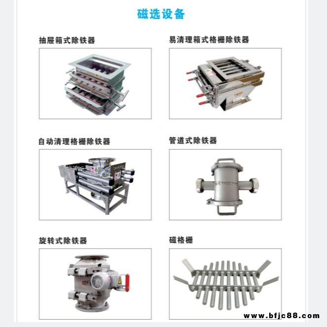 磁選機磁選設(shè)備抽屜箱式除鐵器管道式旋轉(zhuǎn)式自動清理格柵除鐵器