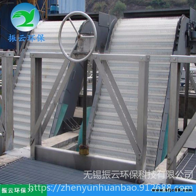 HF型回轉式細格柵  回轉式固液分離機 梨形耙齒格柵 機械格柵 振云環保 性價比高