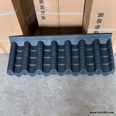 翠屏樹脂屋檐裝飾一體瓦直銷廠家  鼎崇可延伸仿古一體瓦直銷廠家