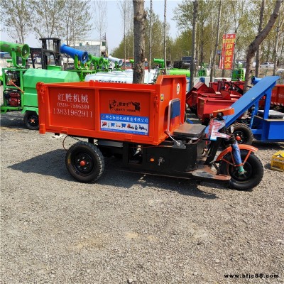 紅勝 建筑工地小型手推電動平板車 加氣塊電動拉磚運輸車 拉磚平板電動車 小型電動運輸拉磚車