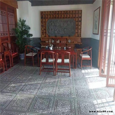 古建青磚 古建漢紋地磚古建四合院鋪地方磚 純粘土燒制土窯磚廠家
