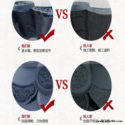 張家川墻頭一體圍墻瓦廠家批發(fā)  鼎崇仿古屋檐一體瓦廠家批發(fā)