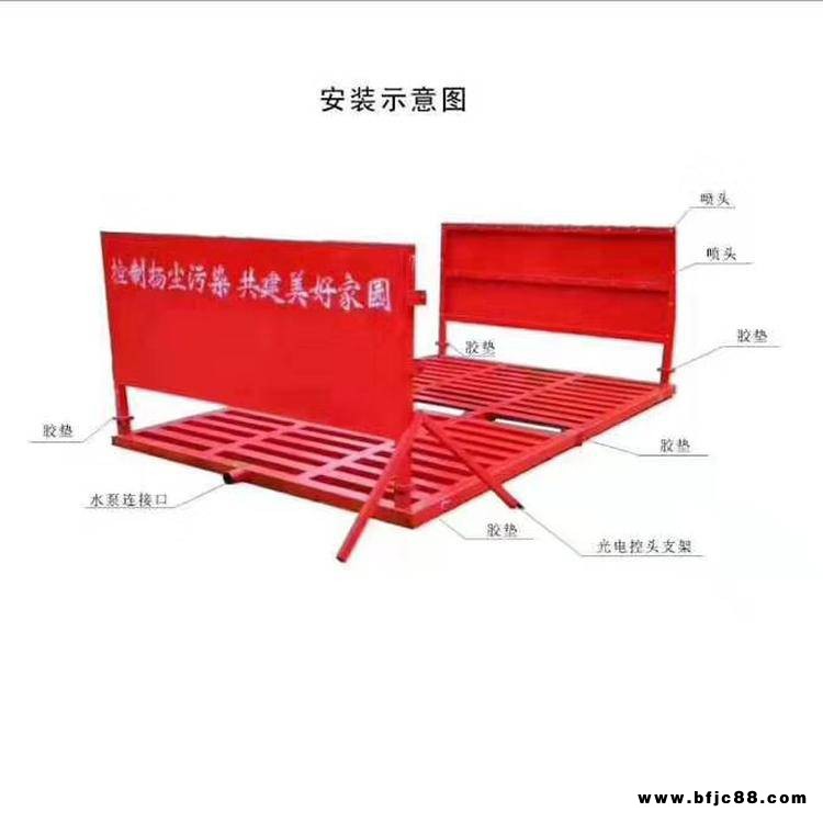 石灰廠洗車機 礦業工場感應洗車平臺