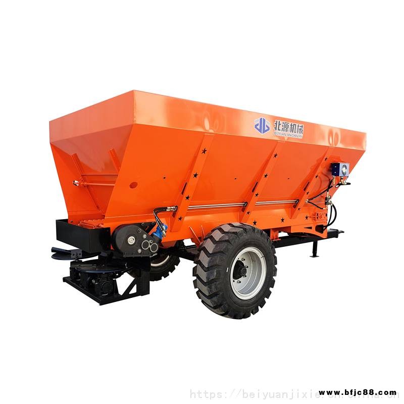 國產(chǎn)8立方牛糞羊糞撒肥機 公路撒石灰的雙圓盤撒糞車 2FGB系列大型農(nóng)家糞肥撒糞機
