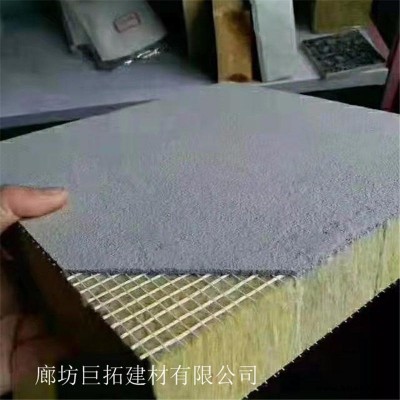 插絲巖棉板 水泥制品 復(fù)合板 巖棉保溫一體板 巨拓 巖棉復(fù)合板